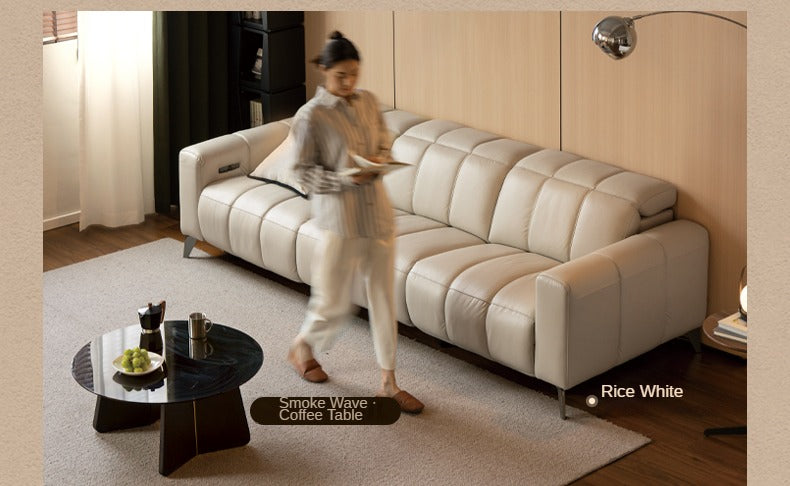 Electric Leather Zero Wall Function Sofa.