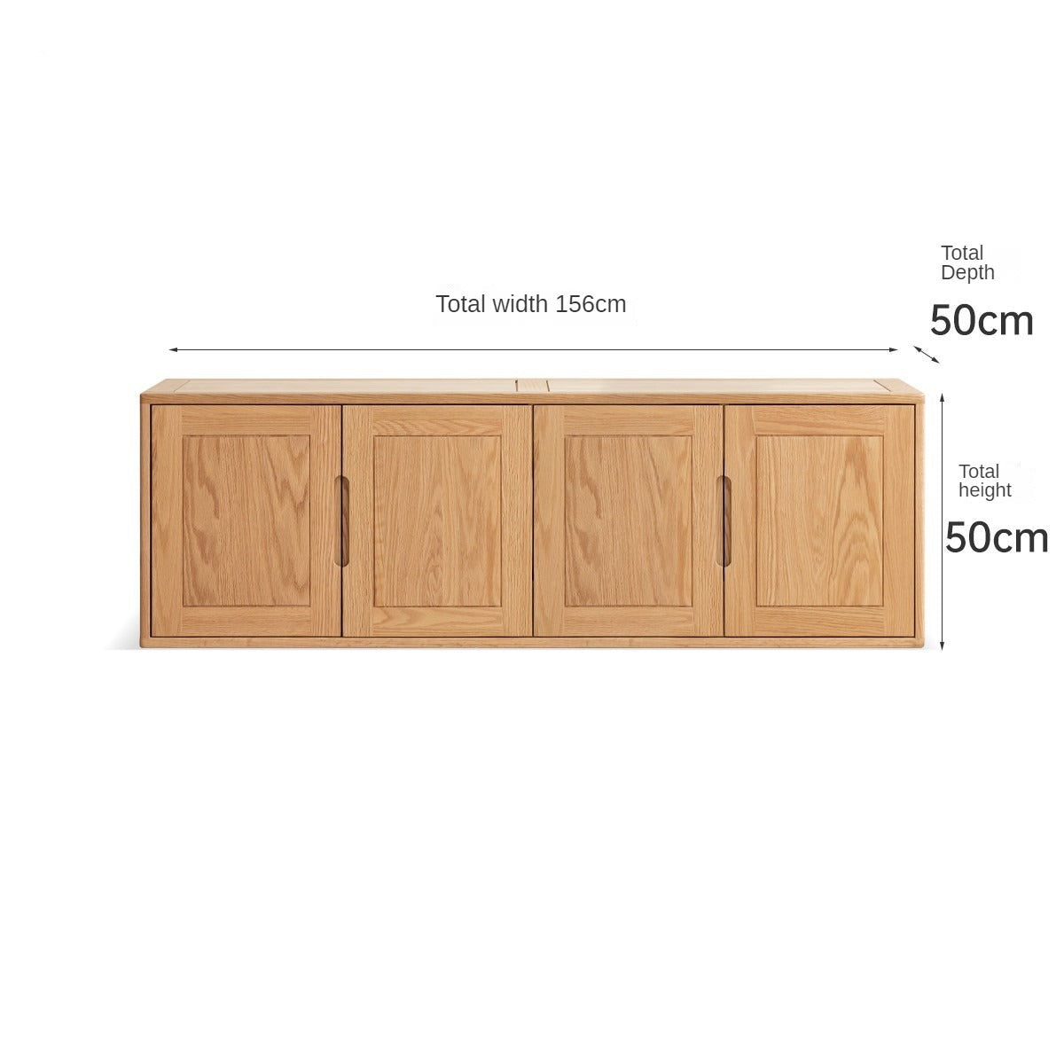 Oak Solid Wood Narrow Wardrobe.