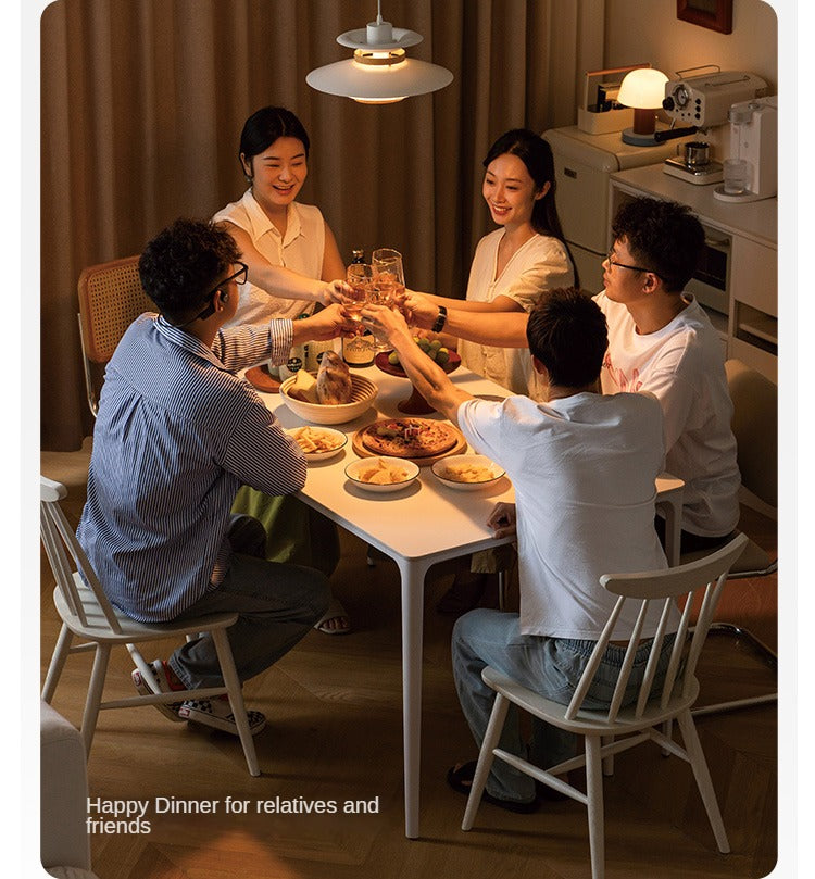 Rock Slab Dining Table Iron-cream