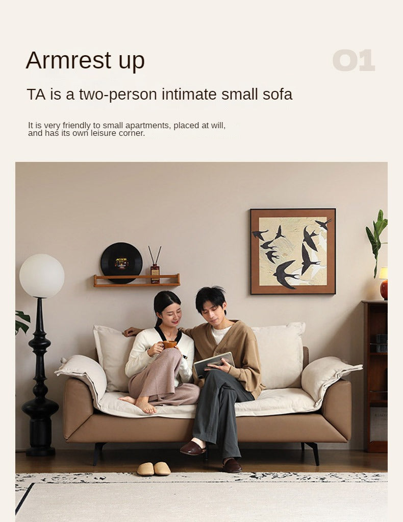 Fabric Straight Sofa Modern Simple,