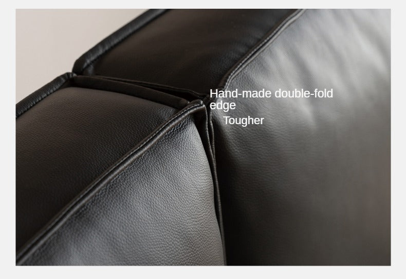 Teak, Black Walnut Solid Wood Genuine Leather Suspended Bed with Light