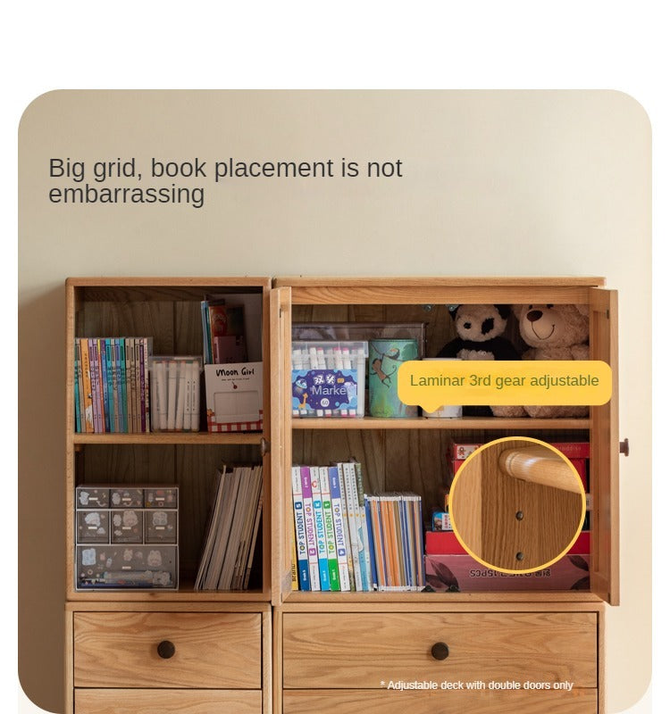 Beech Solid Wood Nordic Modern Kids Dresser, Chests, Storage Cabinet