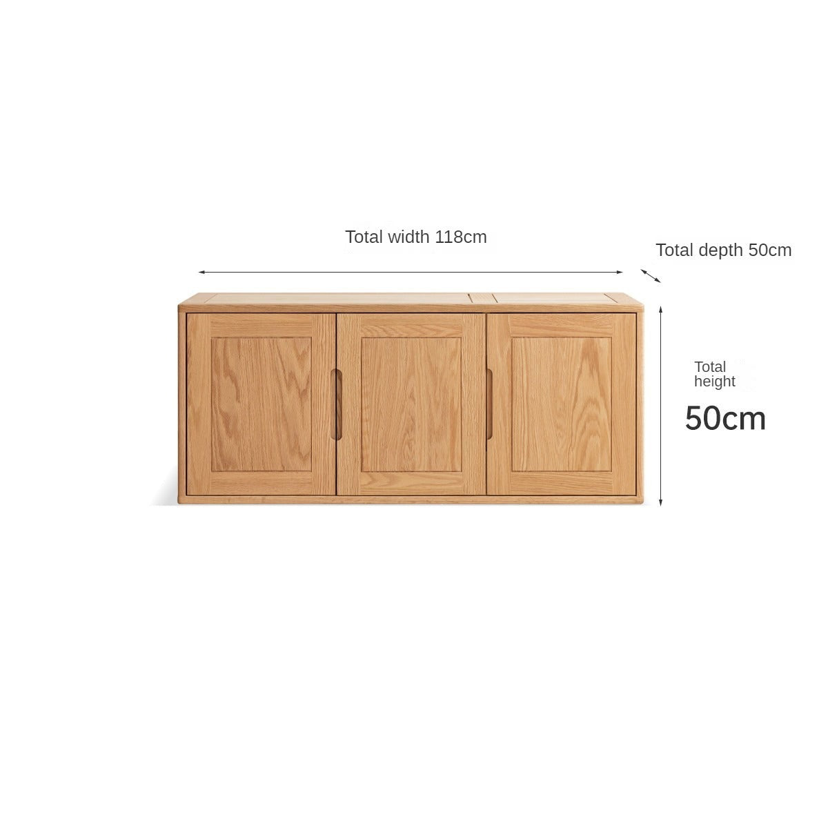 Oak Solid Wood Narrow Wardrobe.