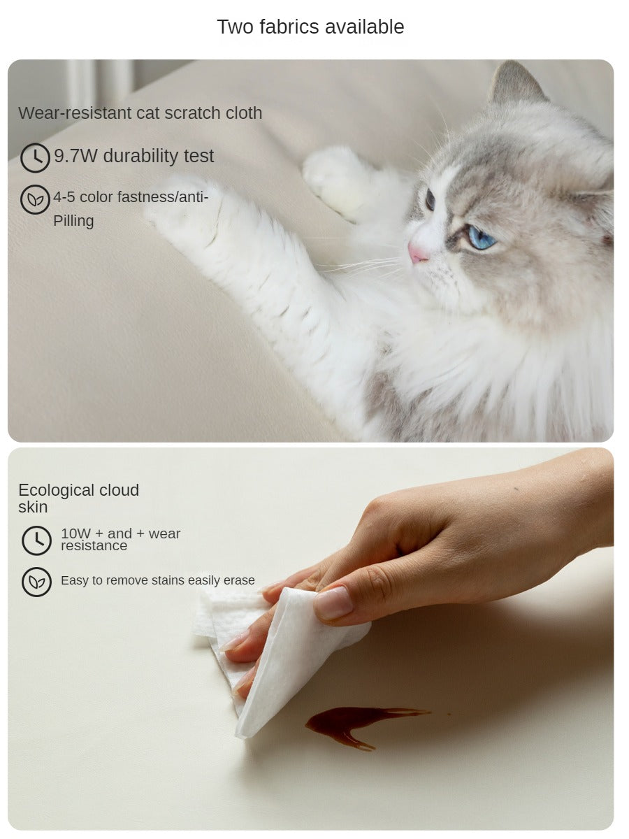 Cherry Solid Wood Soft Retro Bed