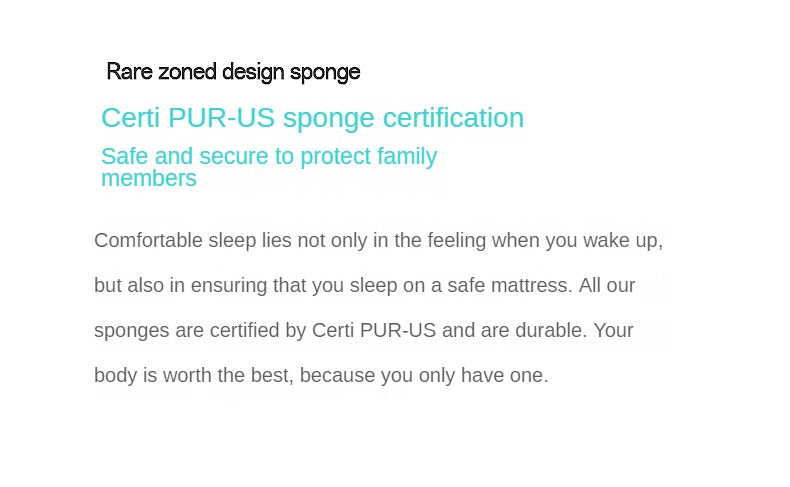 Zero press Double-Sided Mattress with Memory Foam and Pocket Springs 25cm,30cm