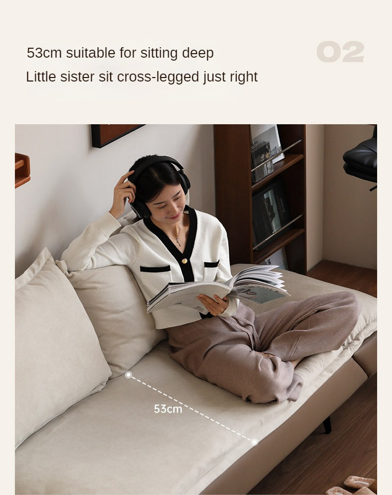 Fabric Straight Sofa Modern Simple,