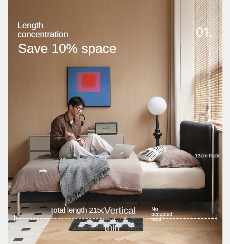 Fabric Bed Bauhaus Style Soft Bed