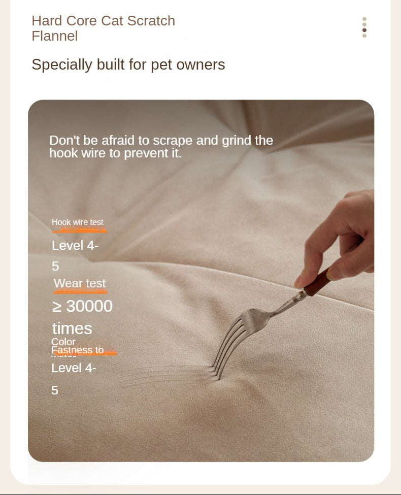 Fabric Sofa Cat Claw Cloth Electric Sofa.