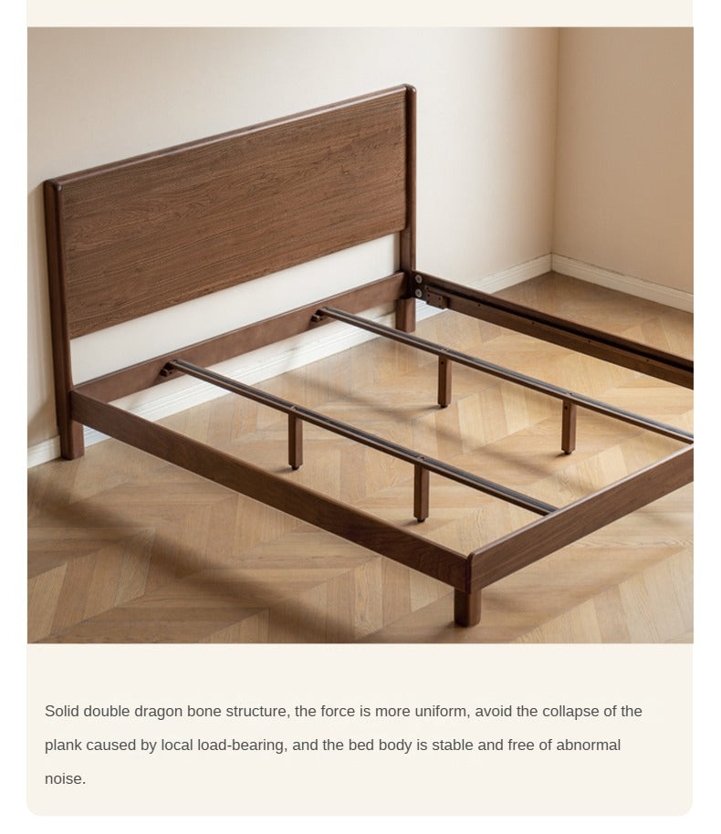 Ash, North American Black Walnut High Head Bed