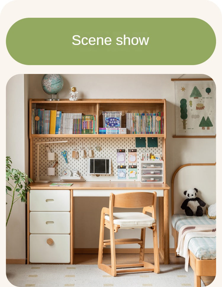 Oak Solid Wood Modern Children's Study Table
