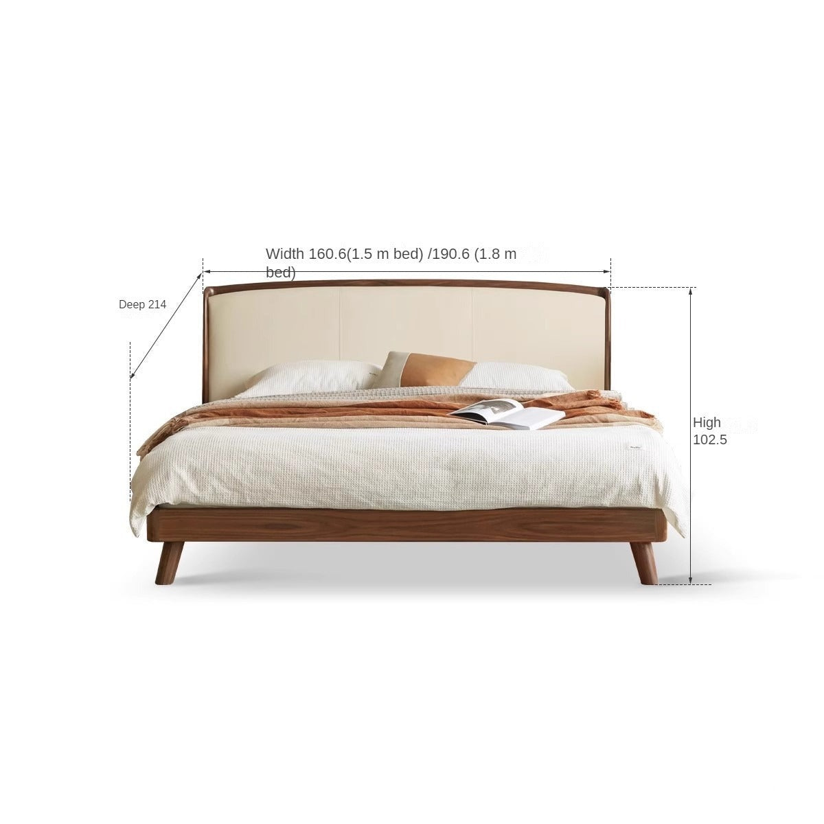 Sandalwood , Black Walnut, Oak Solid Wood First Layer Yellow Cowhide Leather,Technical Cloth