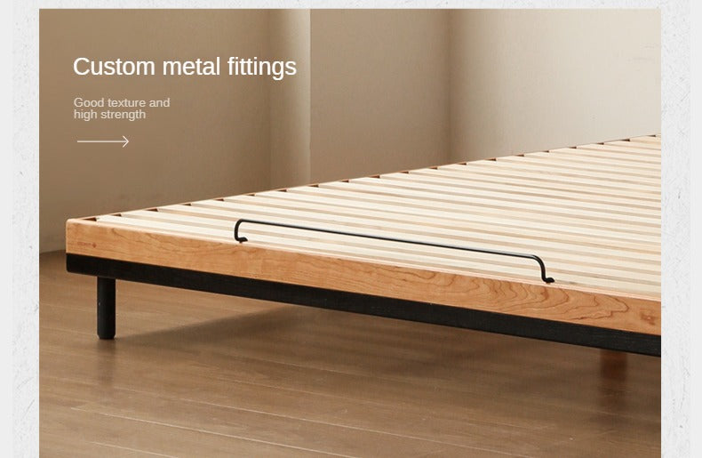 Cherry Solid Wood Bed Medieval Style.