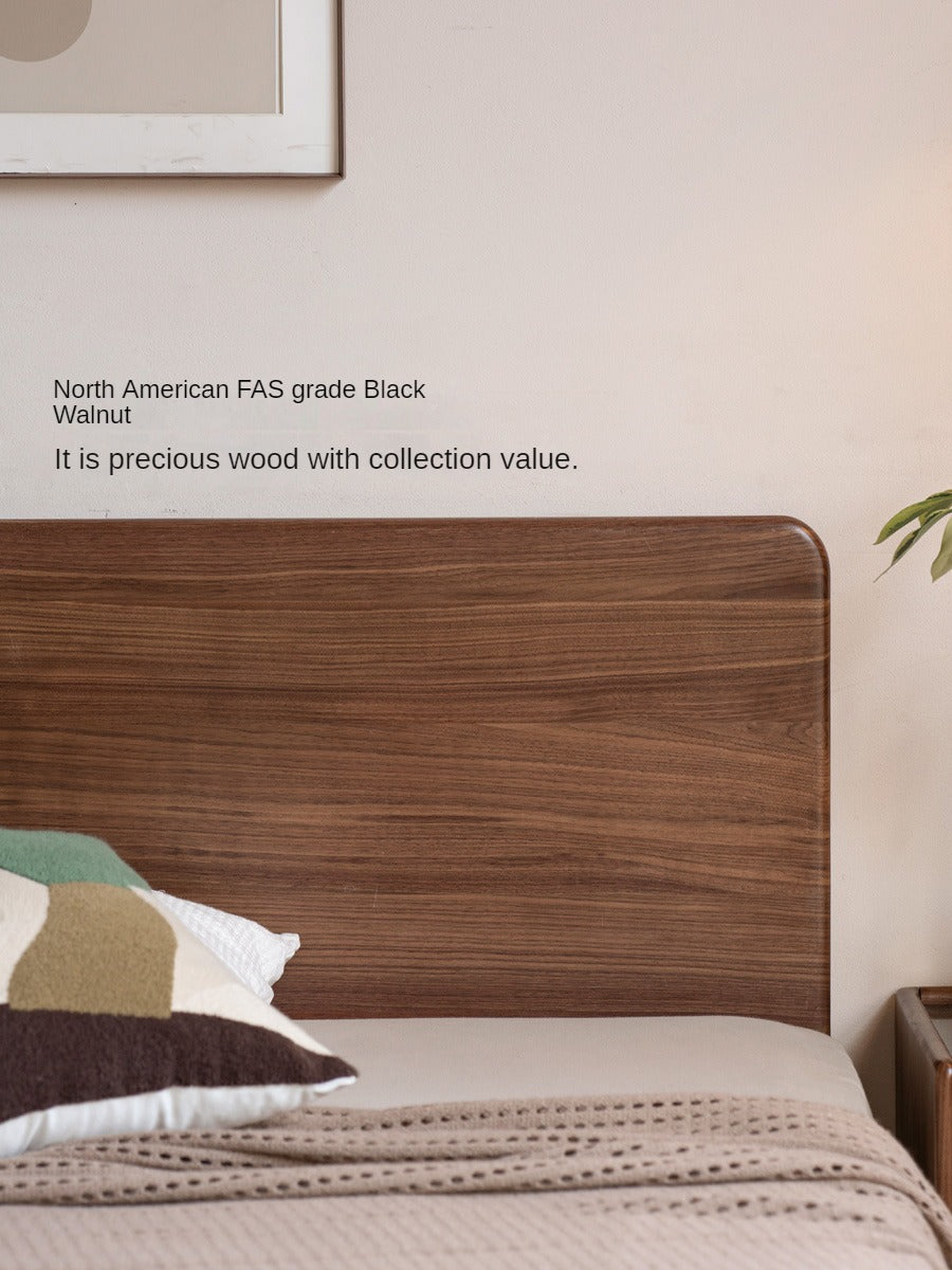 Black Walnut, Oak Solid Wood Bed Box Modern