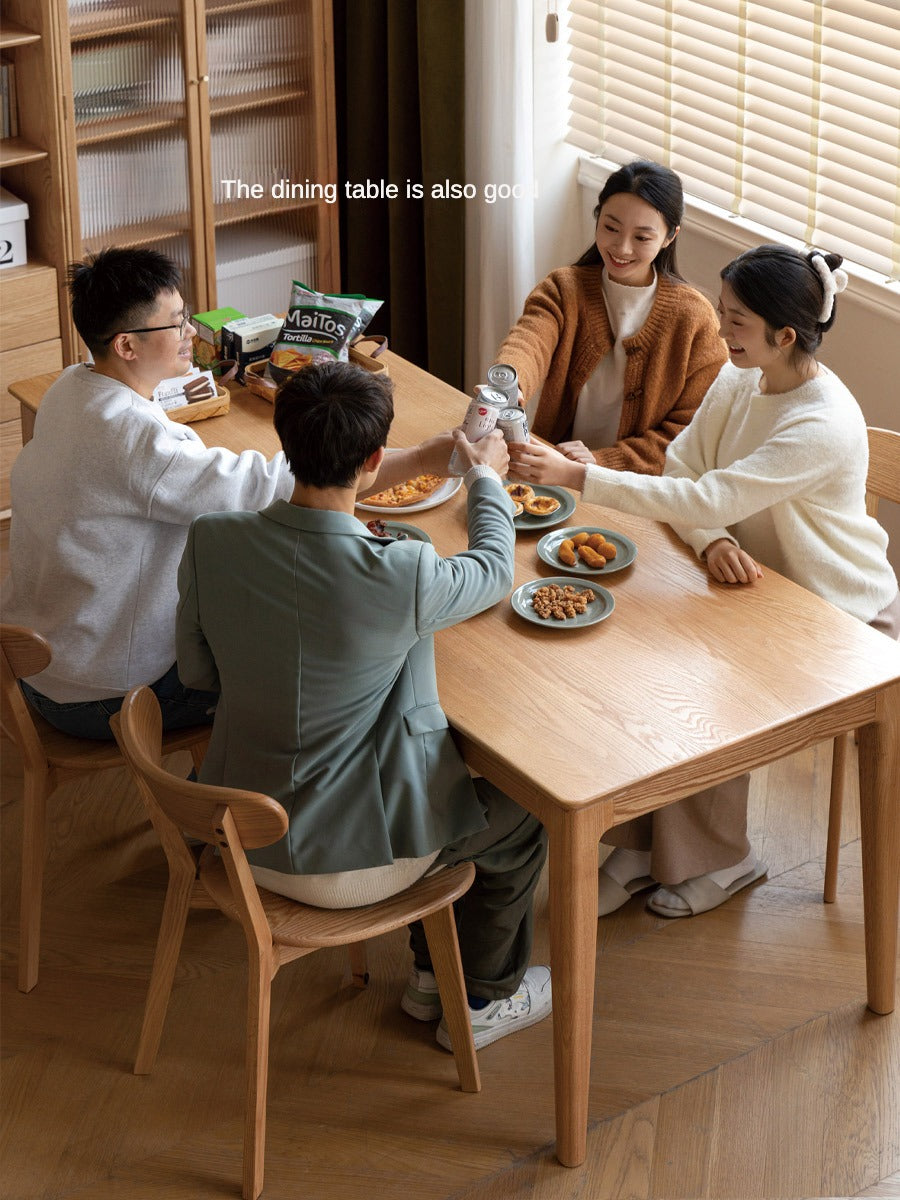 Oak, Ash Solid Wood Long Office Desk
