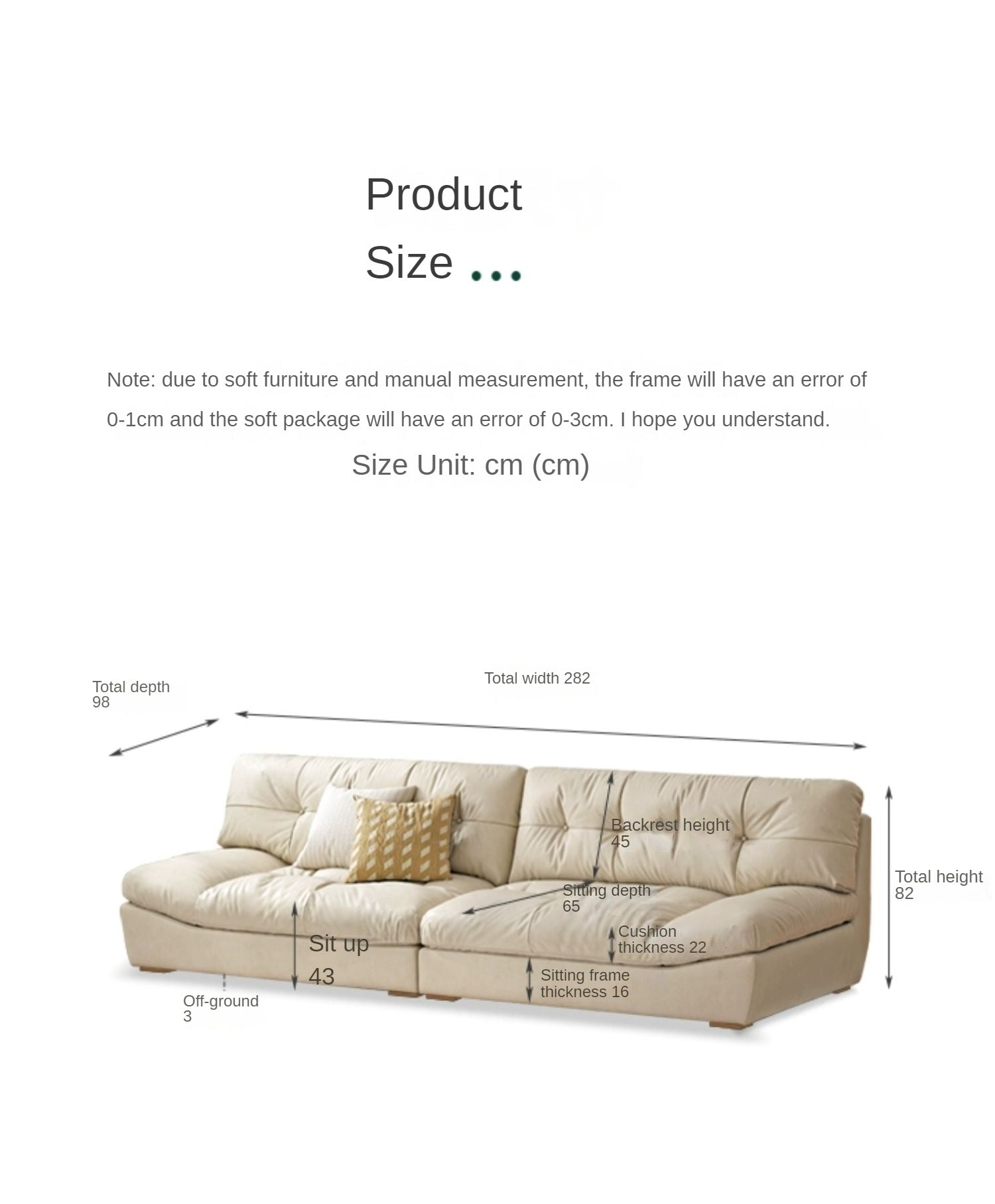 First Layer Cowhide Italian Style Sofa.
