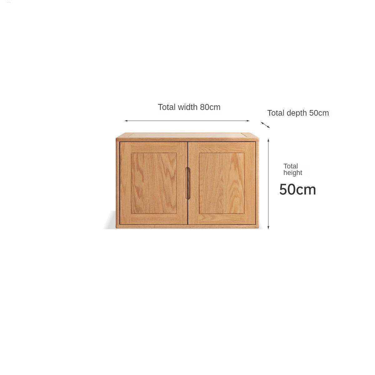 Oak Solid Wood Narrow Wardrobe.