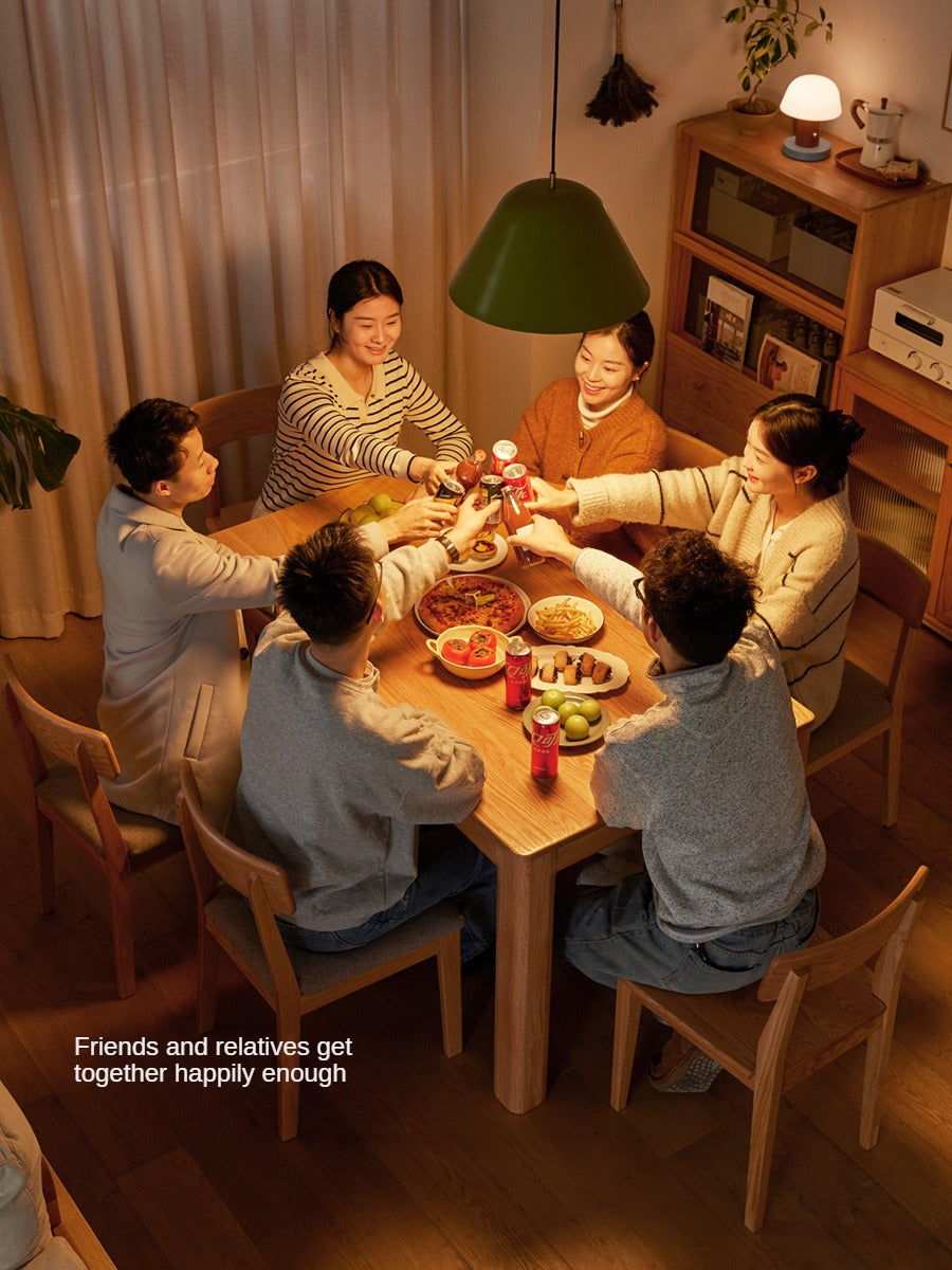 Oak, Red Oak Solid Wood Rectangular Dining Table