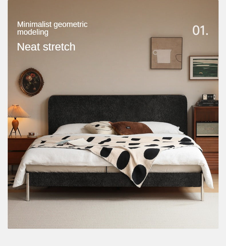 Fabric Bed Bauhaus Style Soft Bed