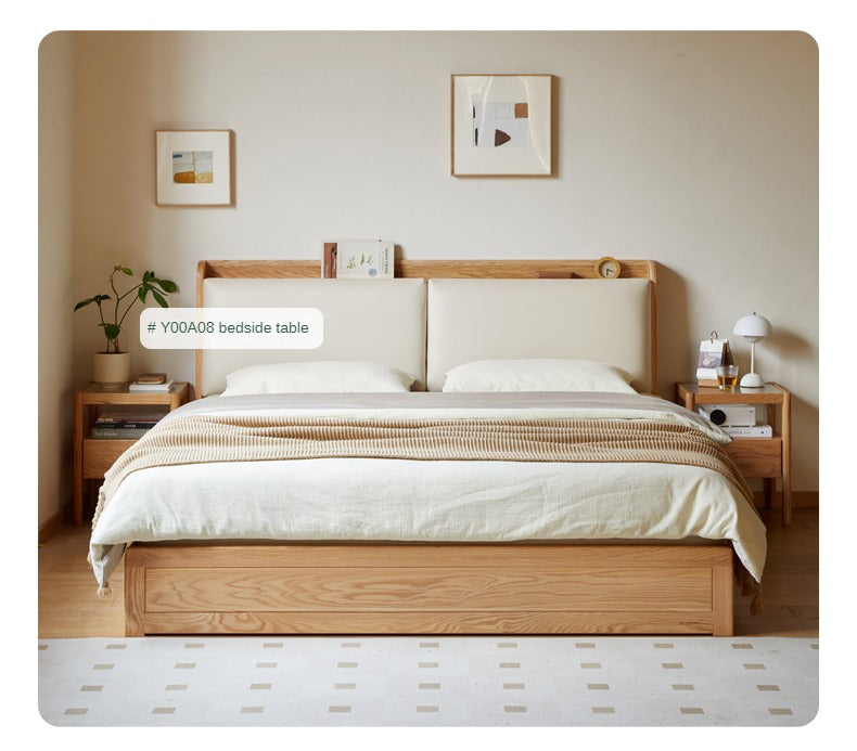 Oak Solid Wood Box Bed Storage Technology Cloth