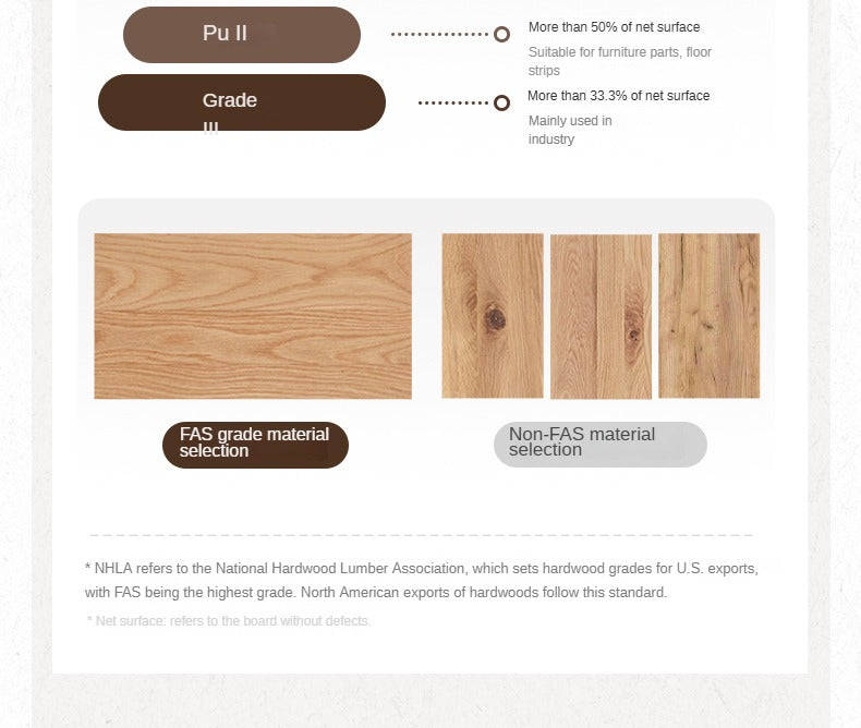Oak Solid Wood Suspended Box Platform Bed, Headboard-Free Bed.