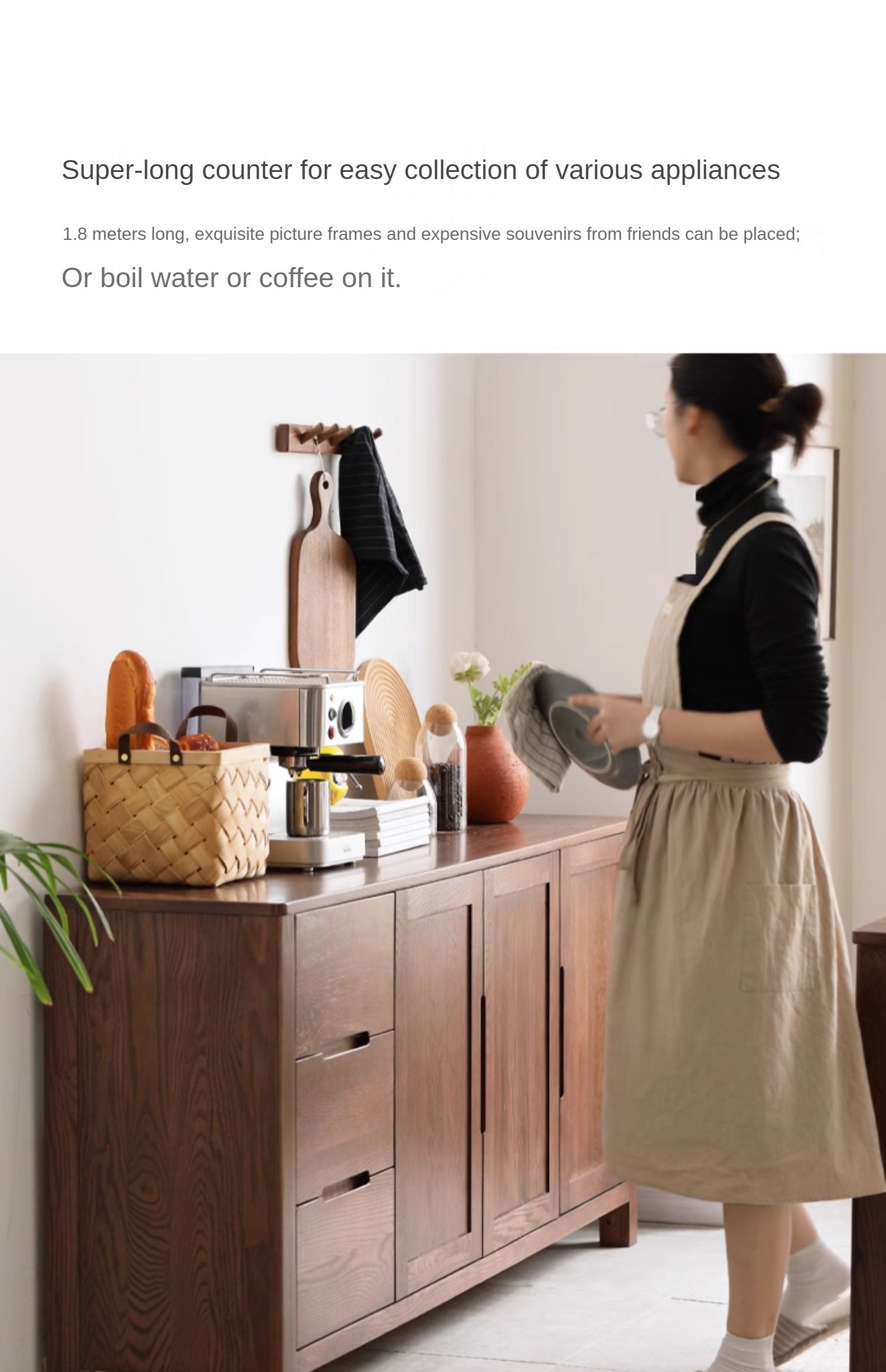 Oak Solid Wood Nordic Sideboard