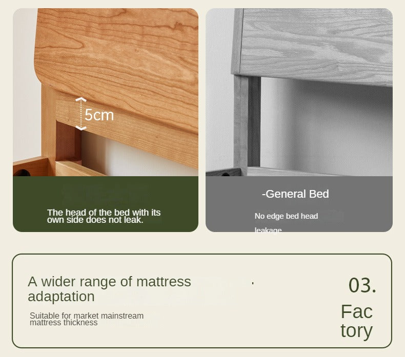 Cherry solid wood bed - SPECIAL PRICE