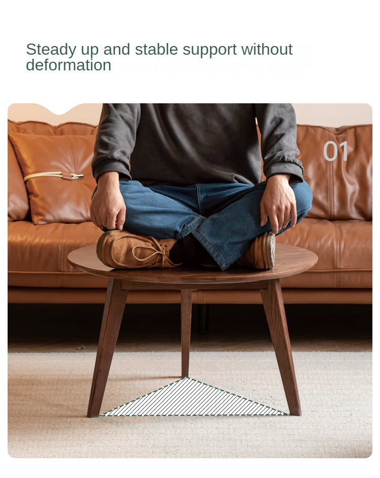 Oak, Rubberwood Solid Wood Side Table Combination