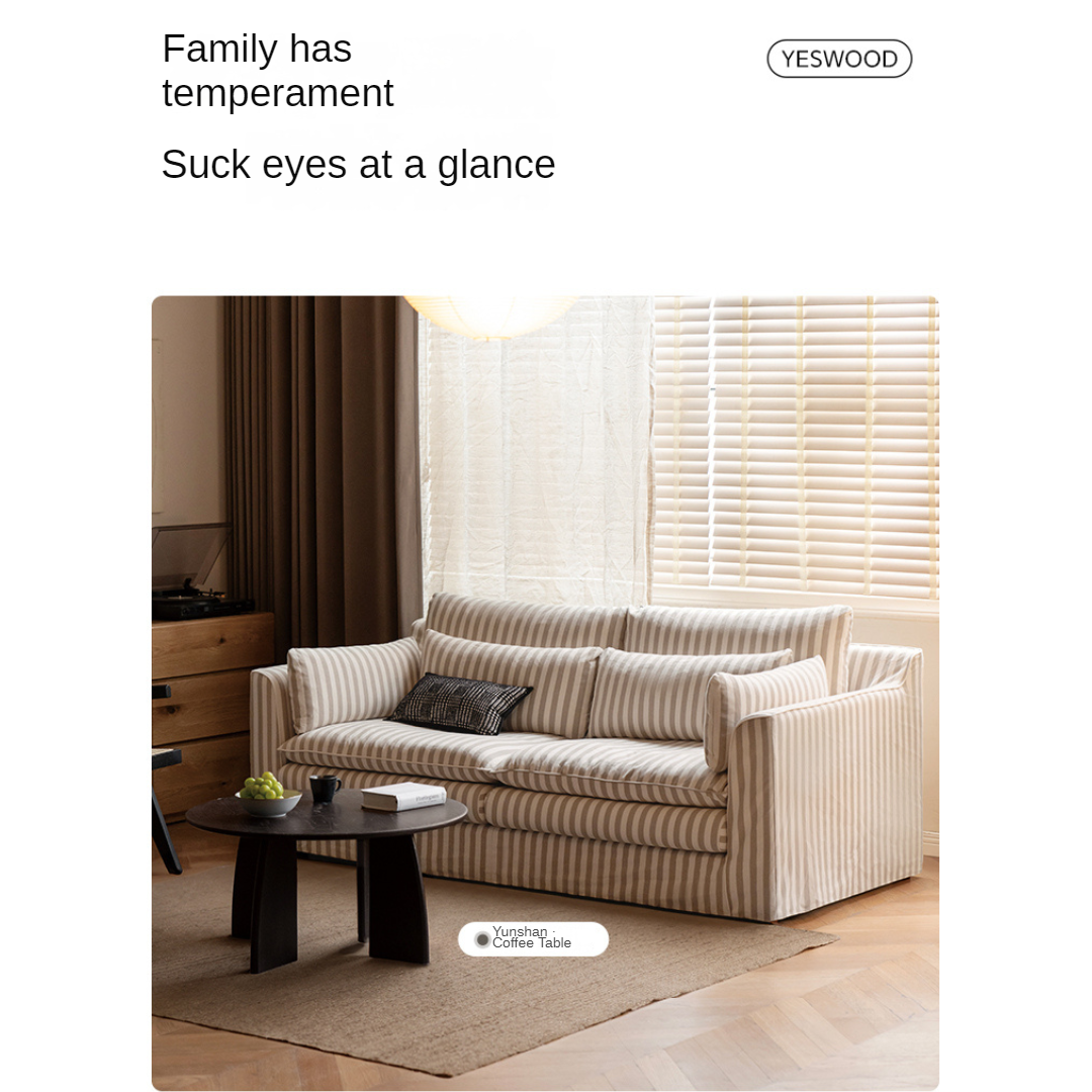 Fabric Three Seat Modular Sofa Modern-