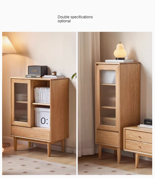 Oak, Ash Solid Wood Side Cabinet