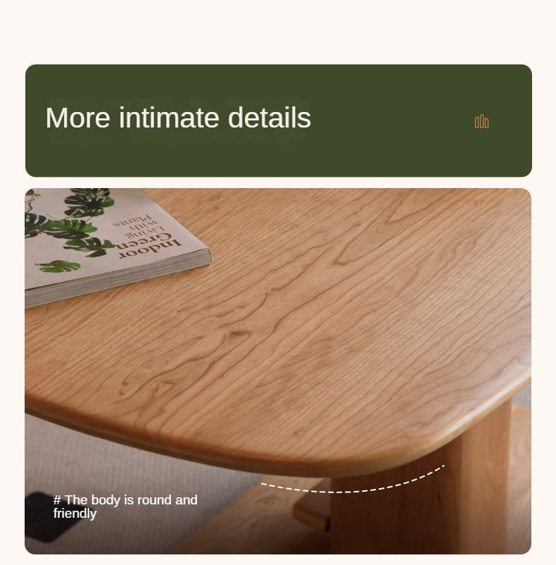 Cherry Solid Wood Dual-Purpose Modern Lift Coffee Table