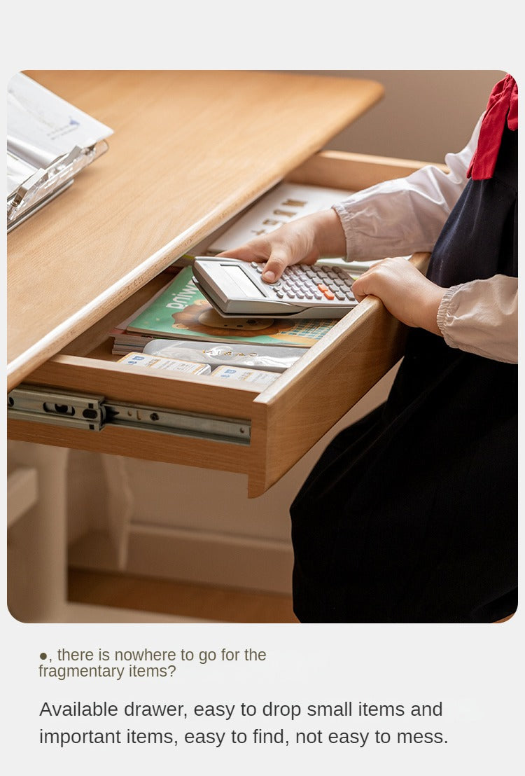 Beech Solid Wood Hand-Cranked Kids Lifting Table Board Shelf DIY