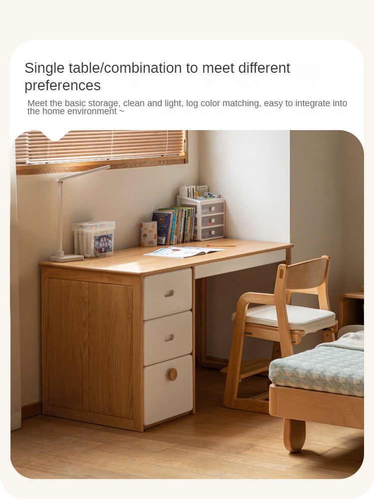 Oak Solid Wood Modern Children's Study Table