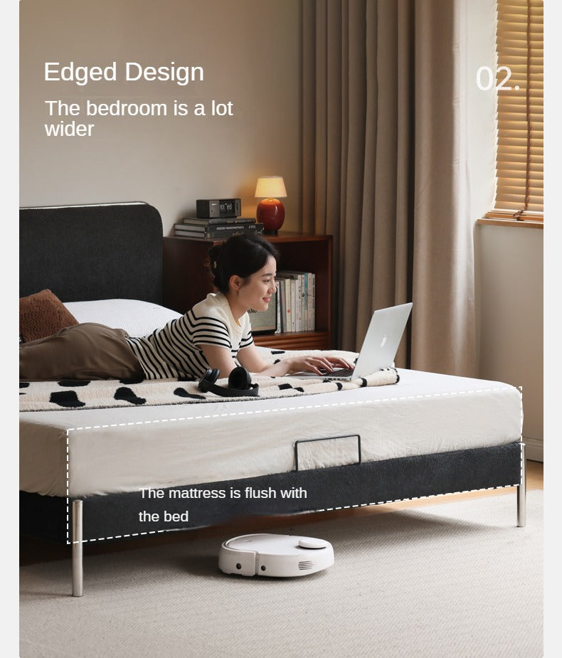 Fabric Bed Bauhaus Style Soft Bed