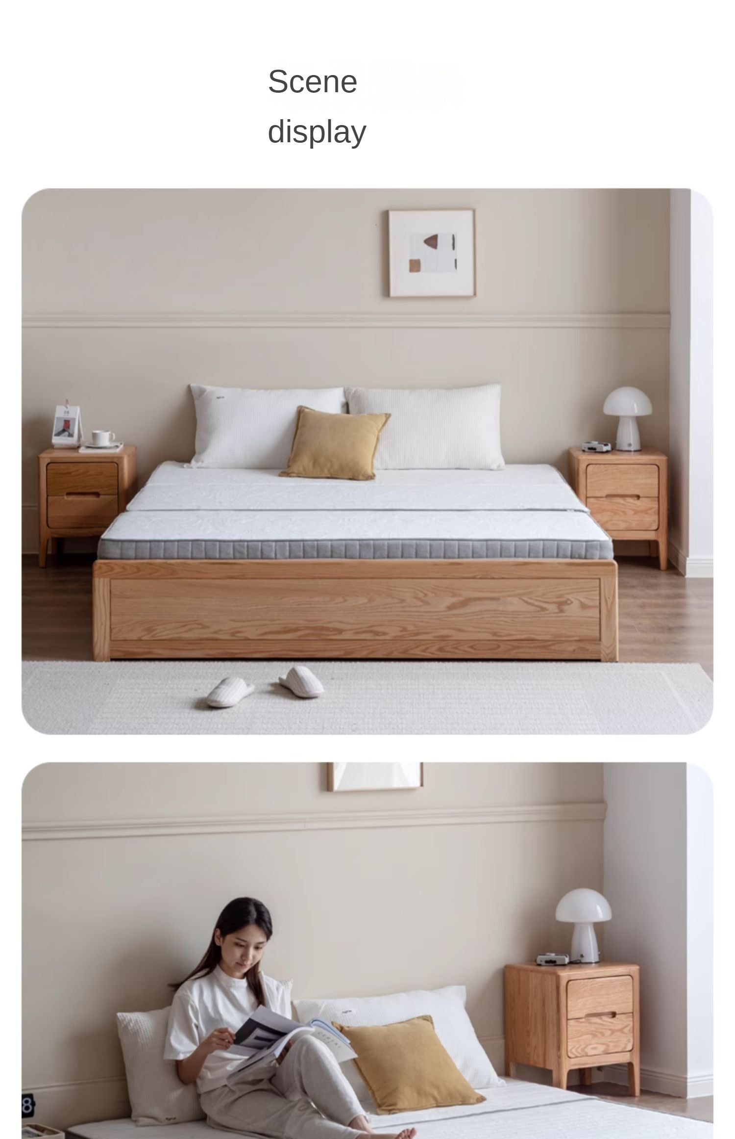 Coconut palm latex three-fold mattress with Spine Protection 8cm :