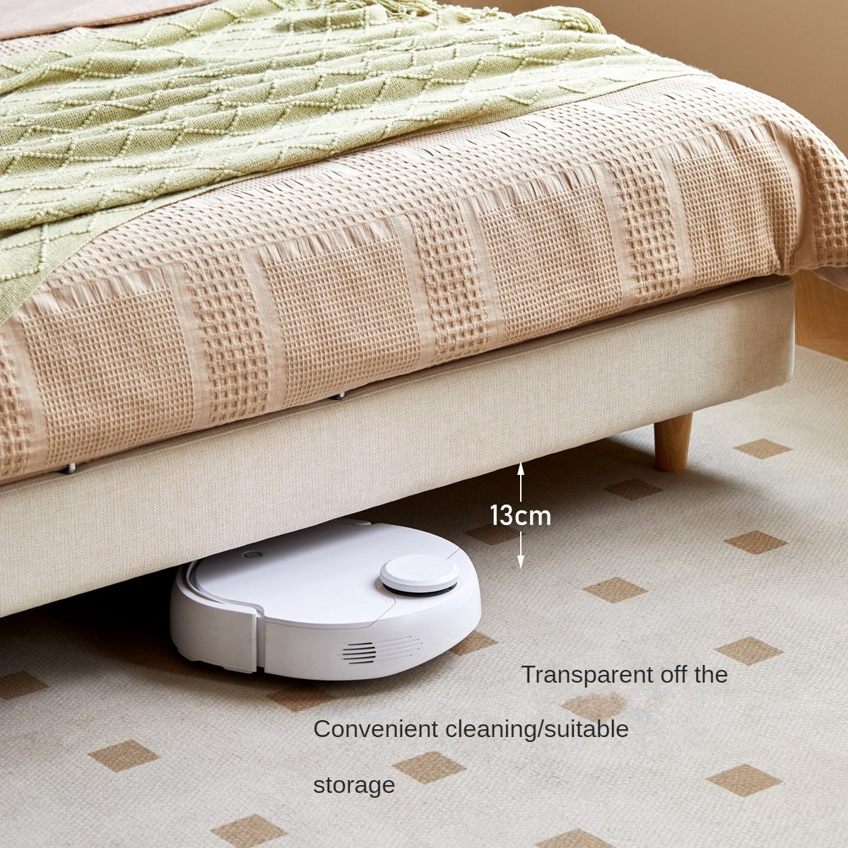 Imitation Cotton and Linen Fabric Bed