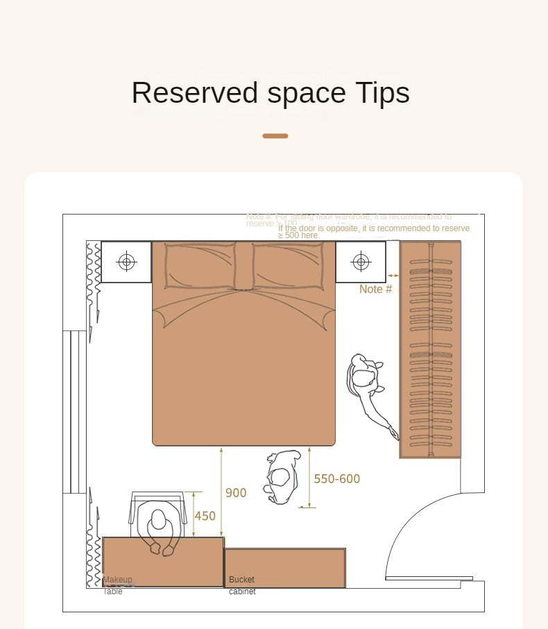 Oak, Ash Solid Wood Genuine Leather Soft Bed