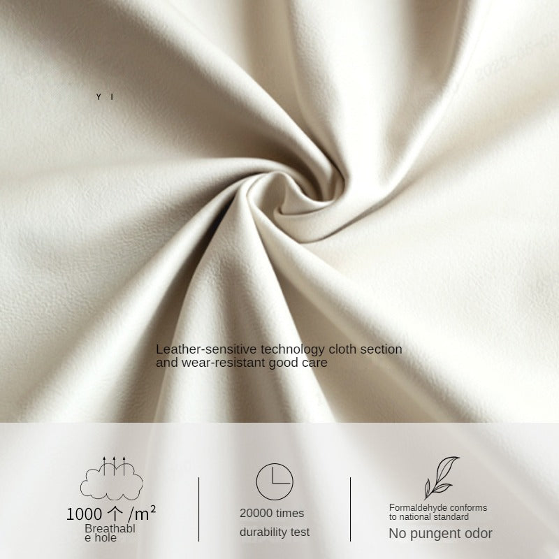 Fabric Nordic simple soft bed cream style