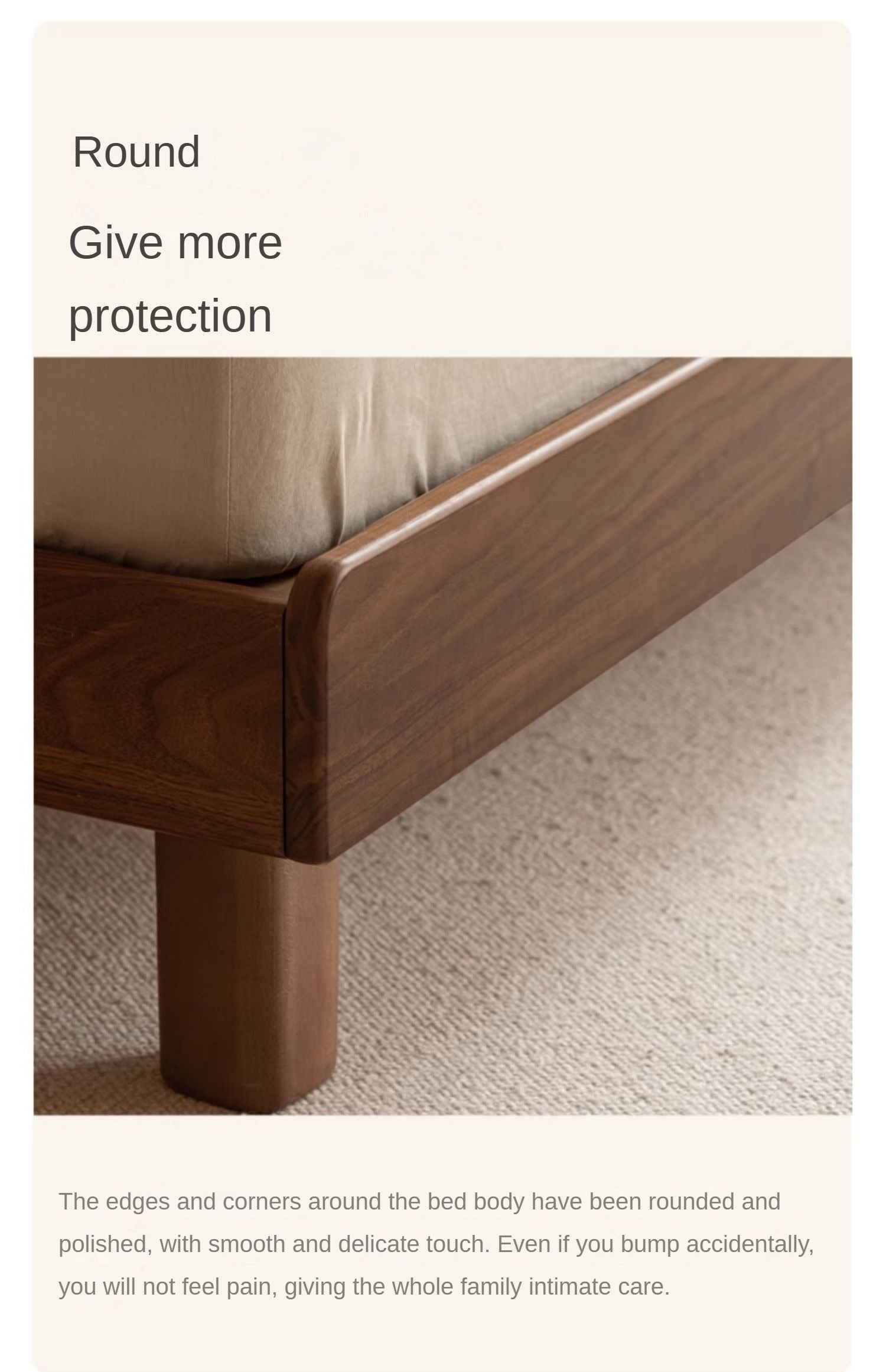 Ash, North American Black Walnut High Head Bed