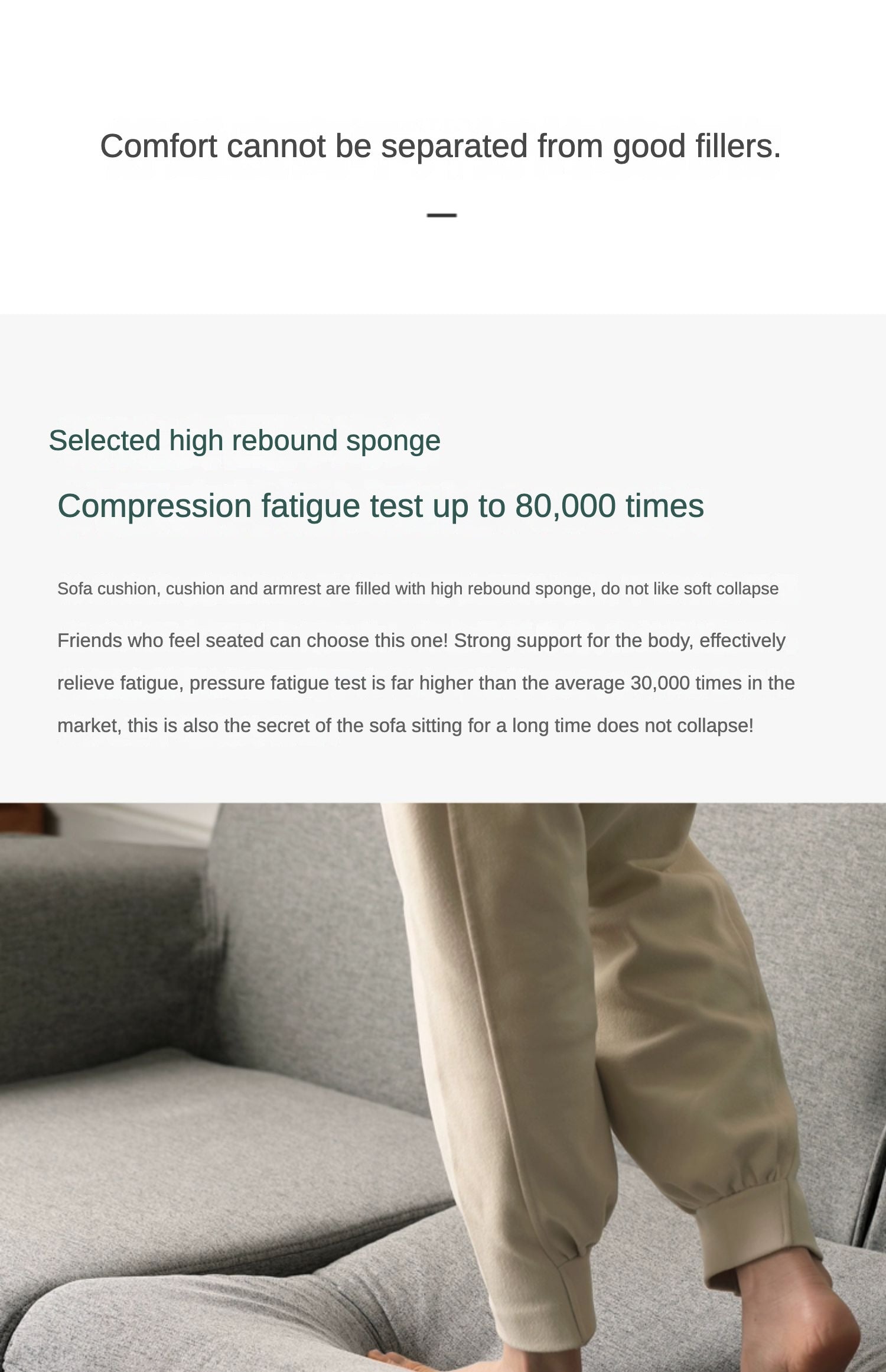 Fabric Simple Modern Sofa.