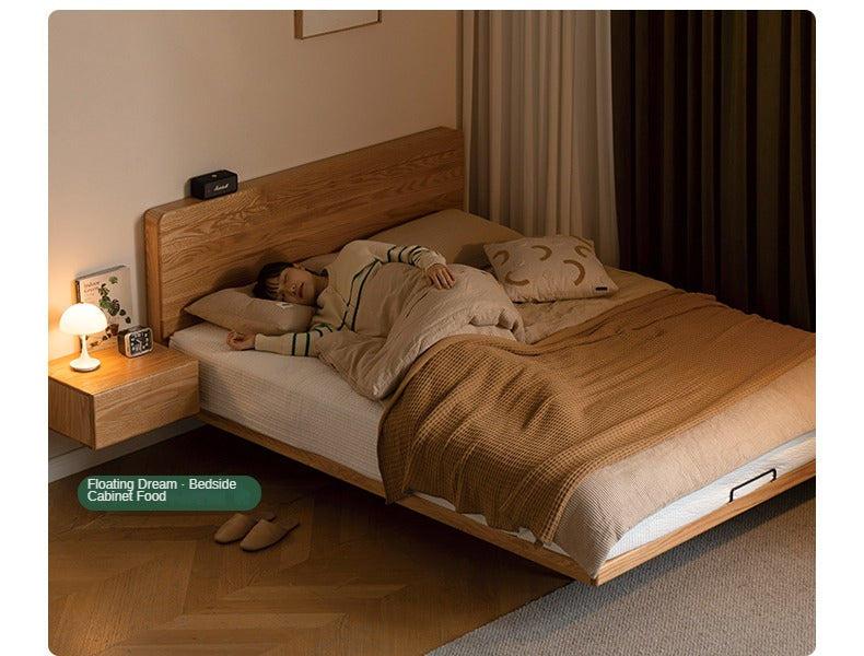Rubber wood, Oak Solid Wood Suspended Bed