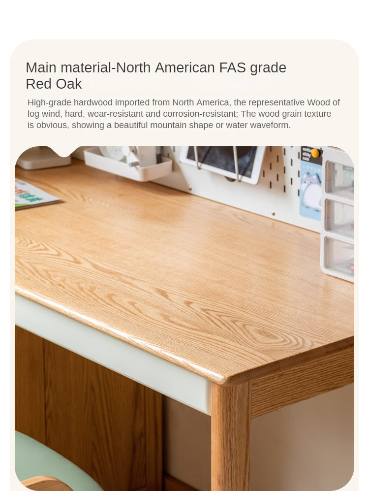 Oak Solid Wood Modern Children's Study Table