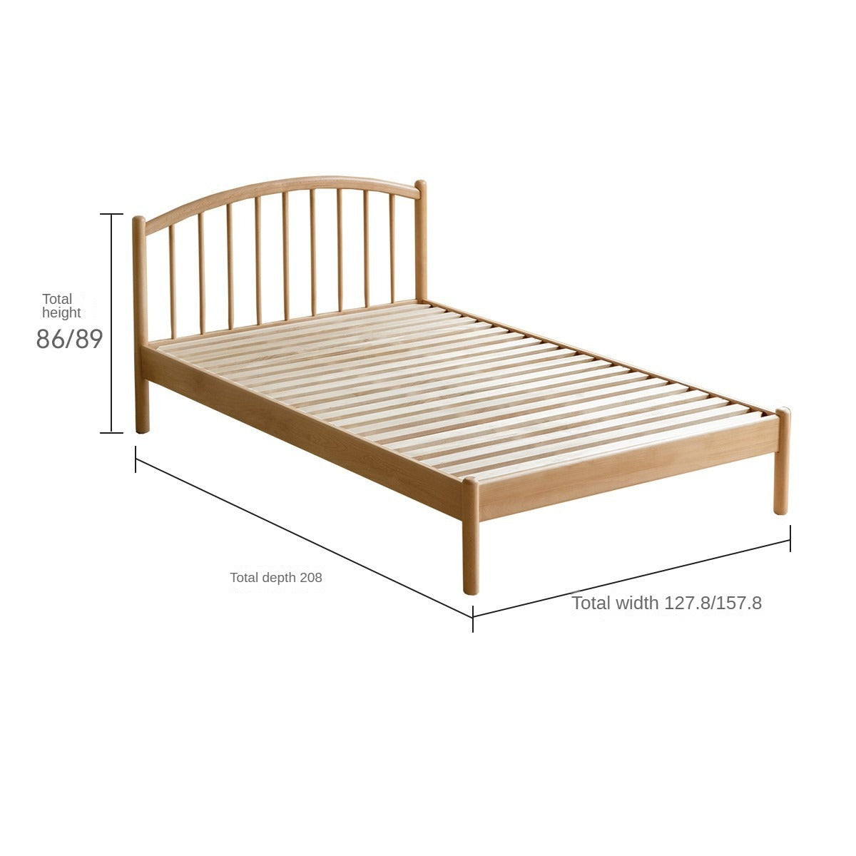 Beech Solid Wood Children's Bed<