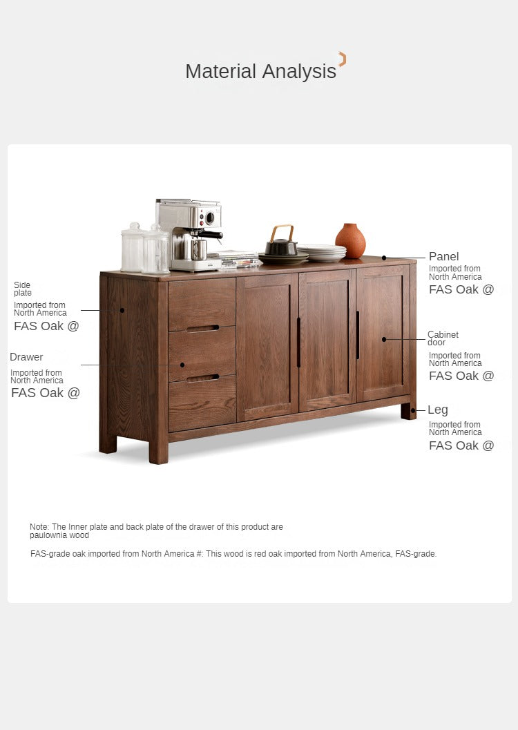 Oak Solid Wood Nordic Sideboard