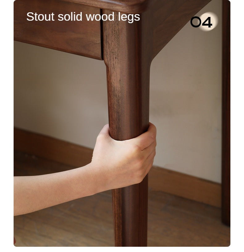 Black Walnut, Oak, Ash Solid Wood Desk Bookshelf