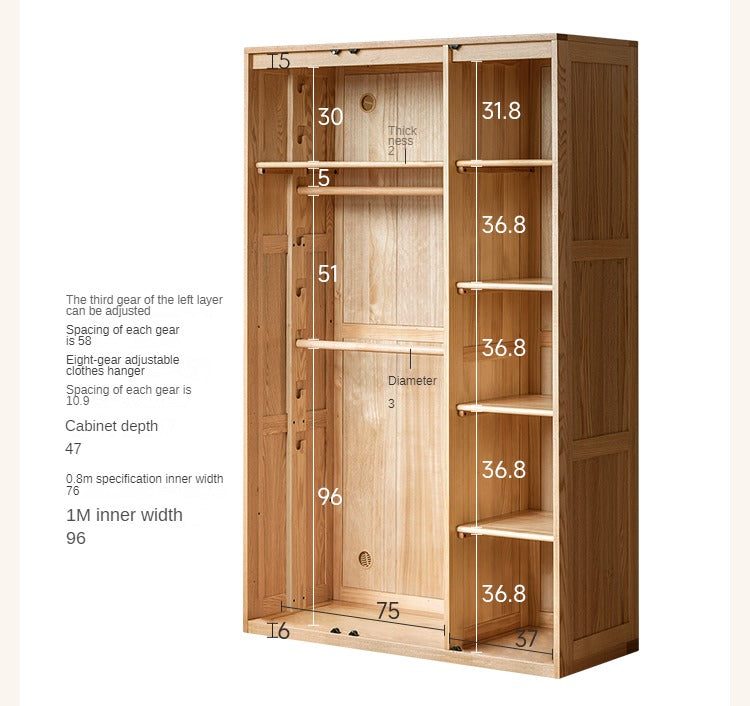 Beech Solid Wood Bedroom Furniture Set Children's Bed Montessori.