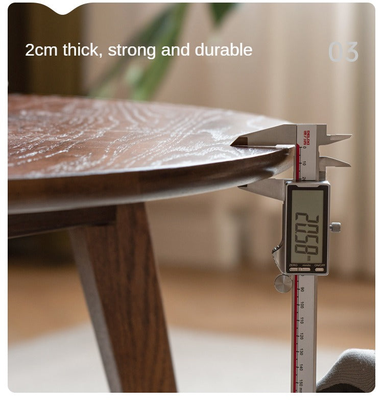 Oak, Rubberwood Solid Wood Side Table Combination