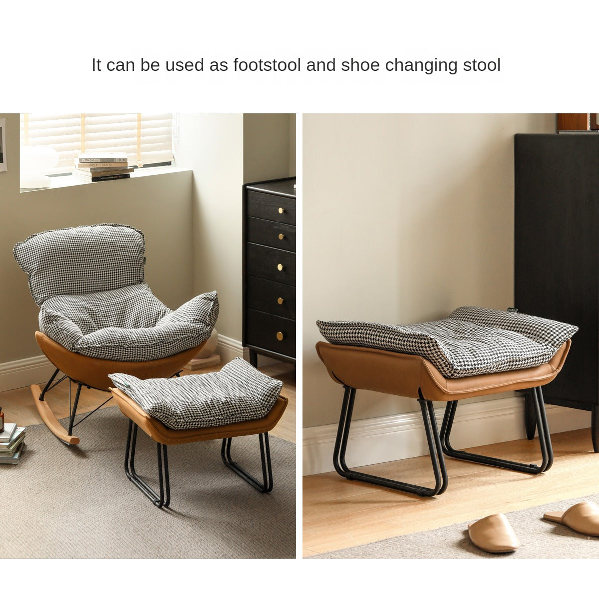 Fabric Sofa Footstool, Changing Stool