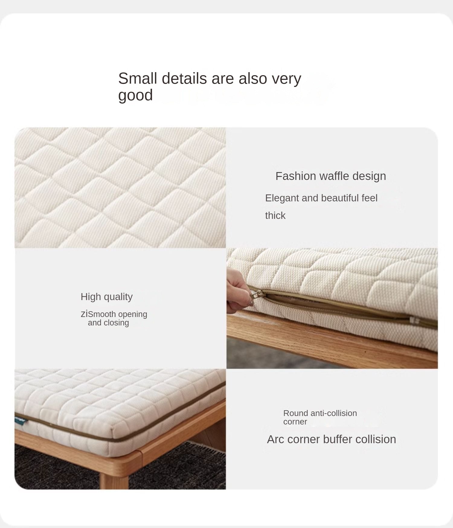 Natural jute Latex Mattress, No-Glue, Antibacterial, Anti-Mite, Hard Hemp Pad 12cm, 10cm, 8cm