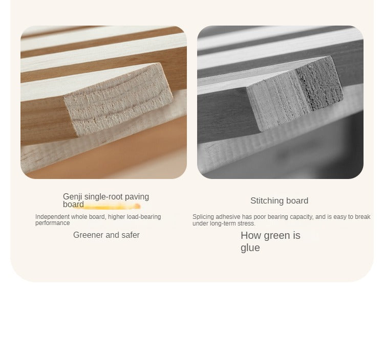 Cream style Organic Leather kid's Bed<