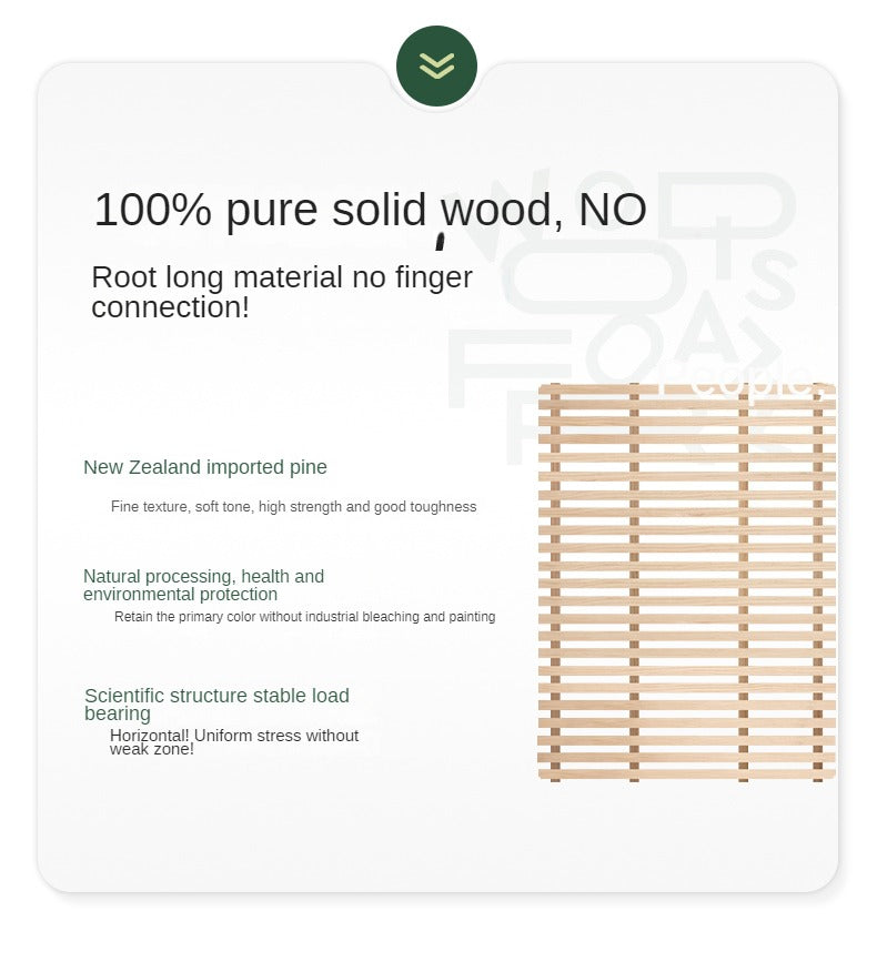 Beech, Oak, Black Walnut Solid Wood Fabric Soft Bed